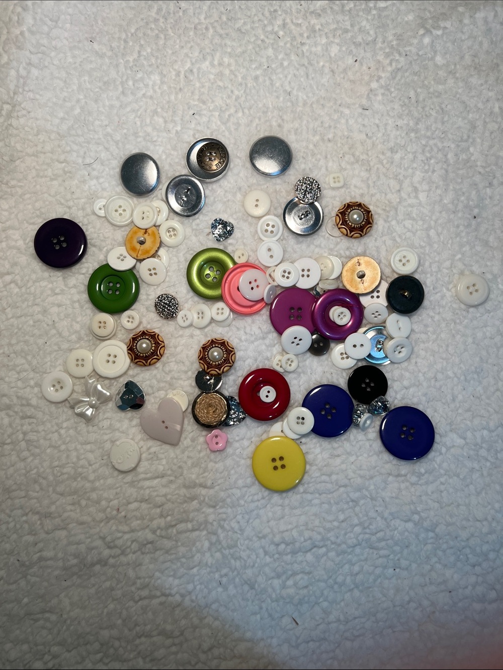 Mixed Color Sewing Button Lot
